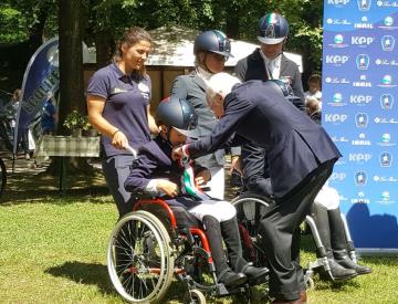 Denis Coku medaglia d'argento ai Campionati Italiani Assoluti Tecnici 2016 di Paradressage 